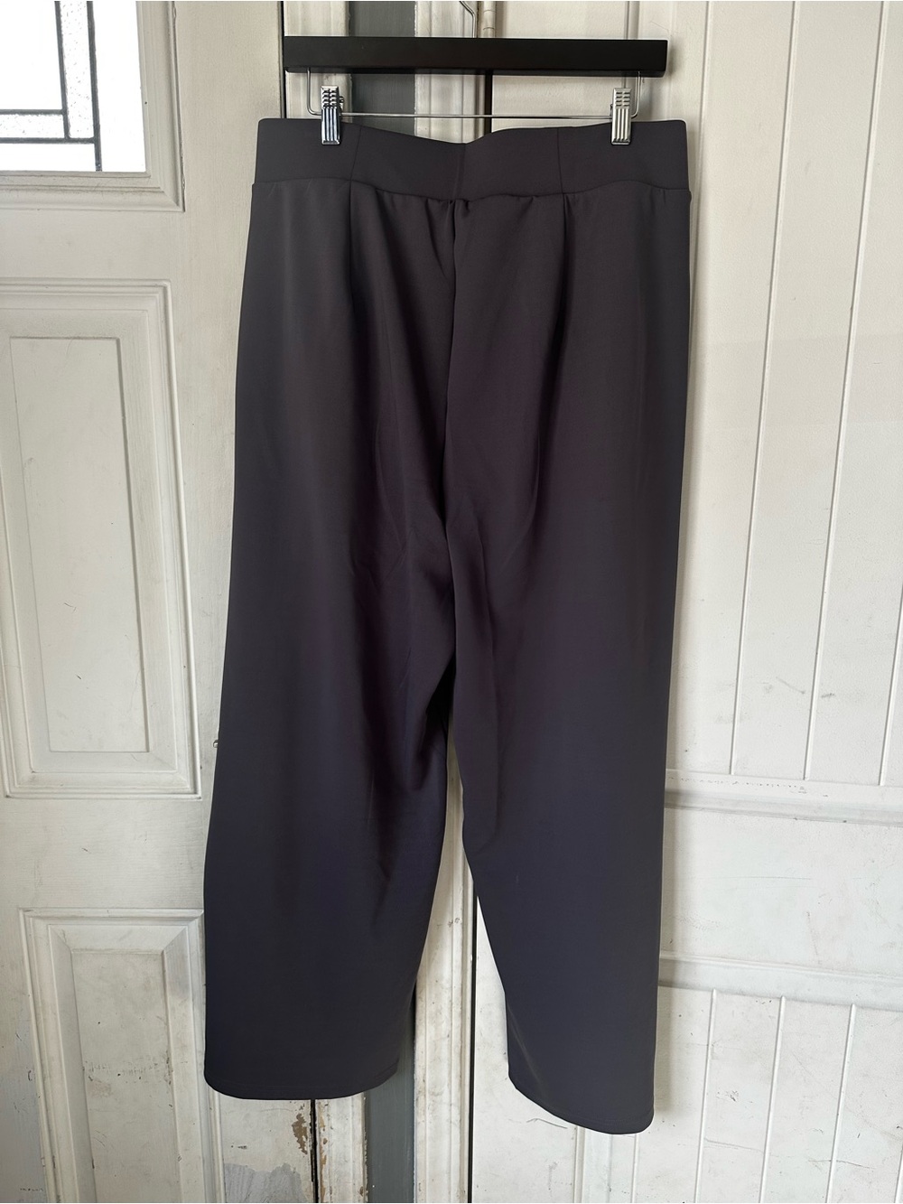 Adidas Shadow Violet High-Waisted Wide-Leg Athletic Pants - XL - Picture 3 of 5